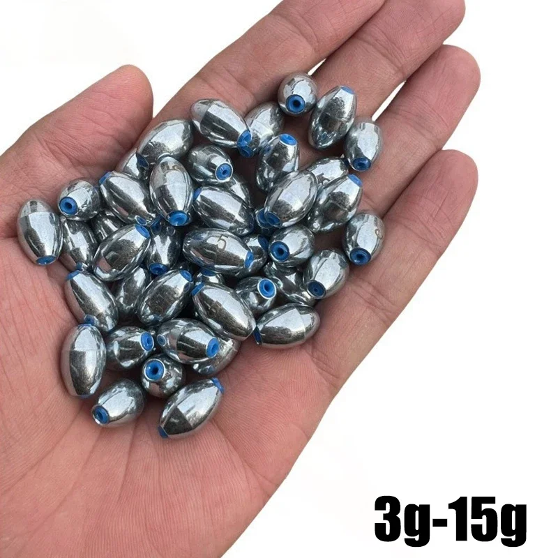 Fishing Rod Building Kit - 10pcs/Lot Alloy Hollow Olive Fishing Sinkers