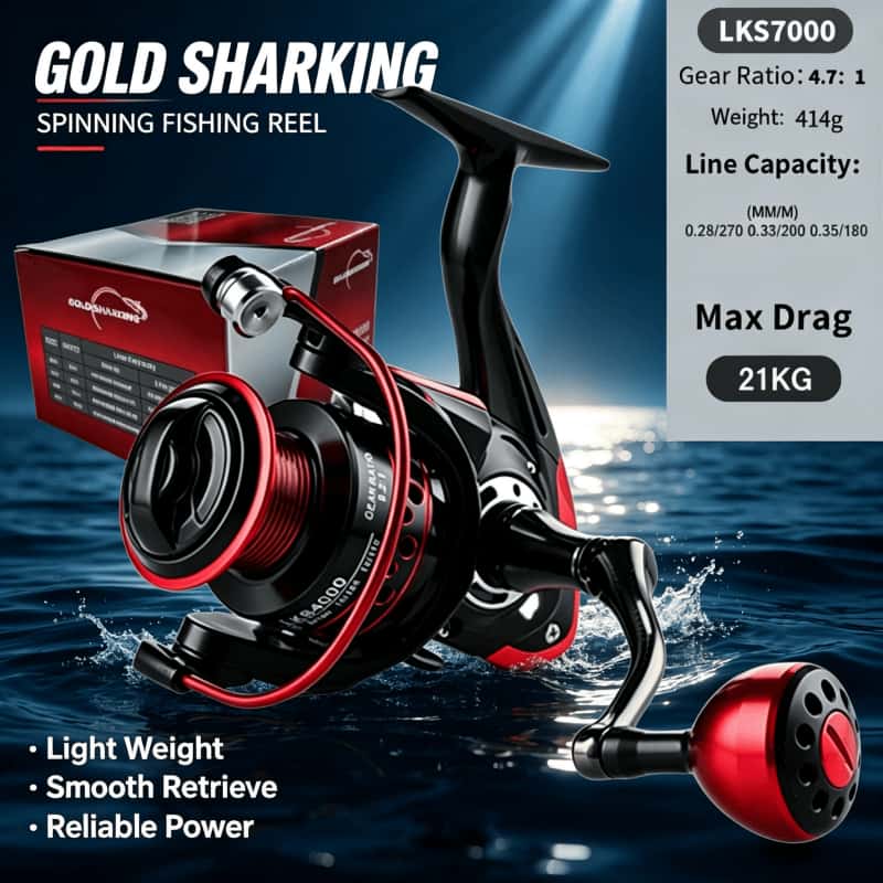 GOLD SHARKING-Spinning Reel, M - đánh giá và giá Daiwa Reel Fuego