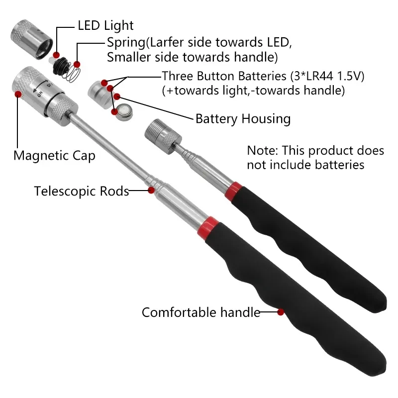 Telescopic Magnetic Pen Extend - đánh giá và giá Fishing Rod Travel