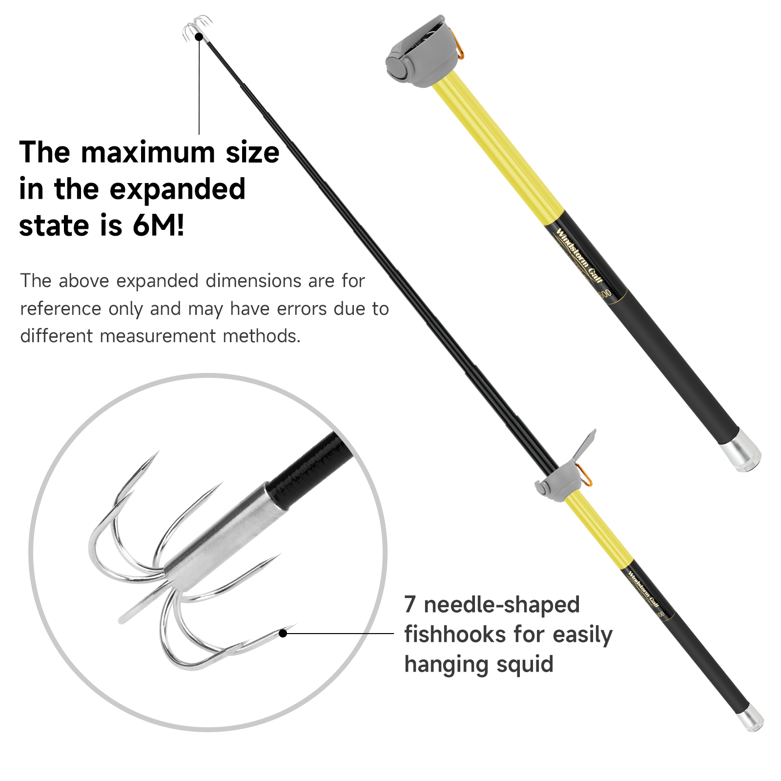 SANLIKE 6M Telescopic Squid Ro - đánh giá và giá Fishing Rod Carbon Fiber