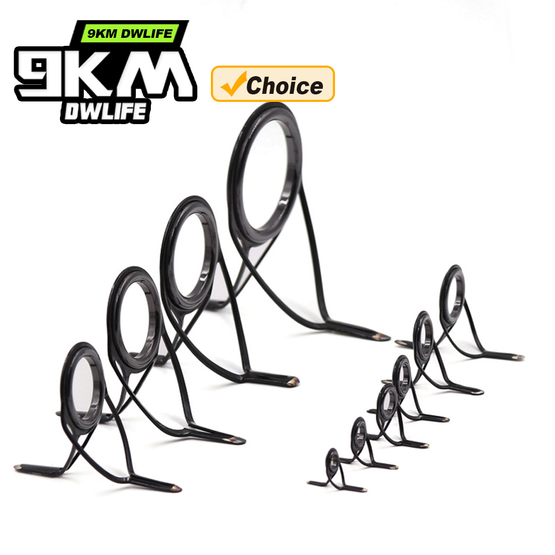 9KM OB Curved Rod Guide Kit 10 - đánh giá và giá Fishing Rod Building Kit