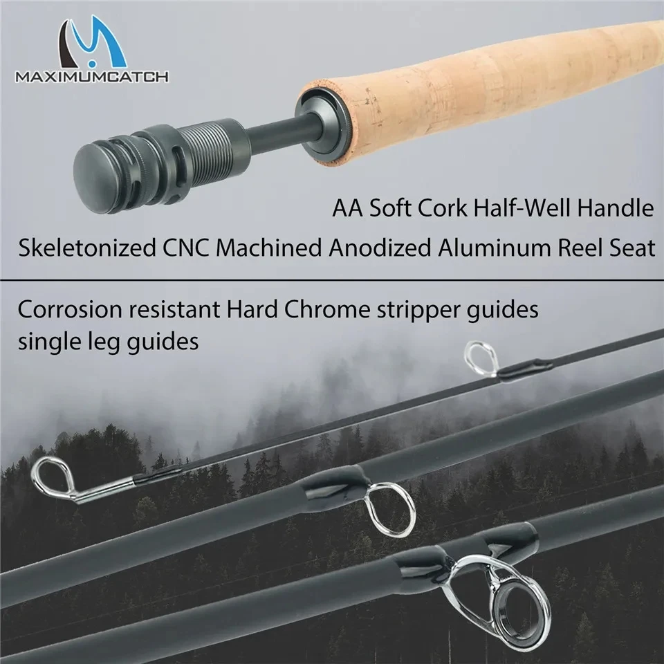 MAXIMUMCATCH 7.5-10ft 2/3WT Ai - đánh giá và giá Fishing Rod Ice