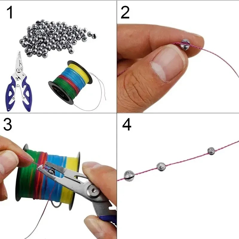 Split Shot Fishing Sinkers Wei - đánh giá và giá Fishing Rod Building Kit